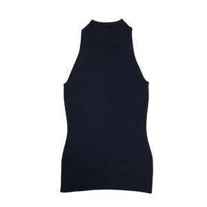 PEPPE PELUSO Black sleeveless top size m